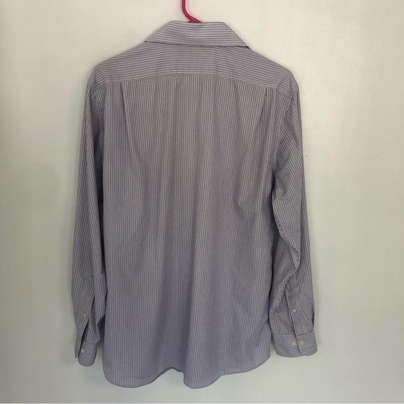 LAUREN RALPH LAUREN Slim Fit Men Striped Long Sleeve Button Up Shirt Sz 16 34-35 - Picture 7 of 12